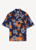 Maison Kitsune - Jungle Classic Shirt - Orange Print - Hombre