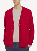 Maison Kitsune - Tricolor Patch Classic Cardigan - Red - Mixte