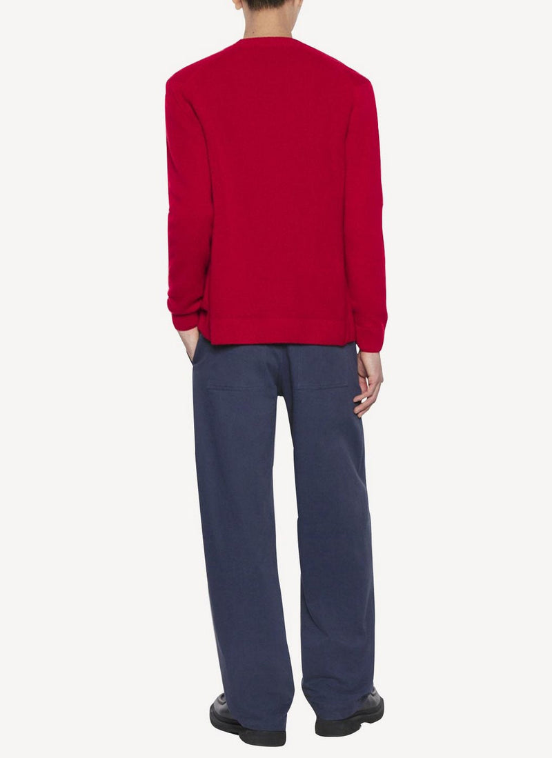 Maison Kitsune - Tricolor Patch Classic Cardigan - Red - Mixte