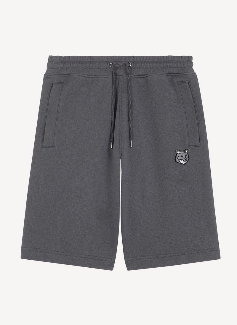 Maison Kitsune - Jog Short Pique Loop - Dark Grey Melange - Femme