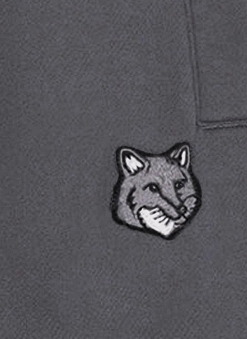 Maison Kitsune - Jog Short Pique Loop - Dark Grey Melange - Femme