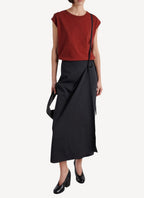 Maison Kitsune - Virgin Wool Willow Wrap Skirt - Anthracite - Femme