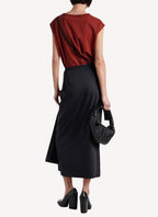 Maison Kitsune - Virgin Wool Willow Wrap Skirt - Anthracite - Femme
