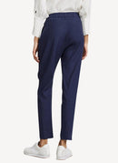 Maison Kitsune - Linen Jena Casual Pant - Navy - Femme