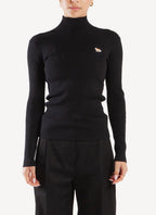 Maison Kitsune - Cuello Alto - Negro - Mujer
