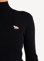 Maison Kitsune - Cuello Alto - Negro - Mujer