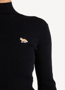 Maison Kitsune - Turtleneck - Black - Femme