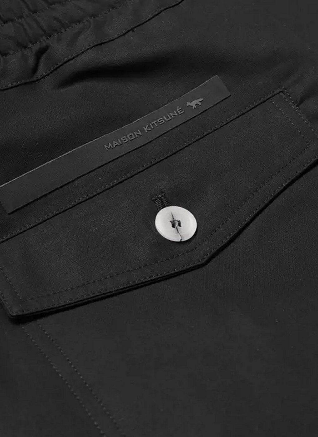 Maison Kitsune - Pantalón Elástico - Negro - Mujer