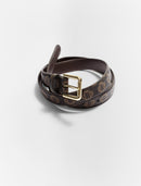 Maje - Ceinture Clover - Marron