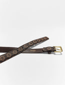 Maje - Ceinture Clover - Marron