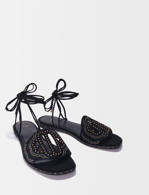 Maje - Sandalias Fiou Clover - Negro