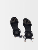 Maje - Fiou Clover sandals - Black
