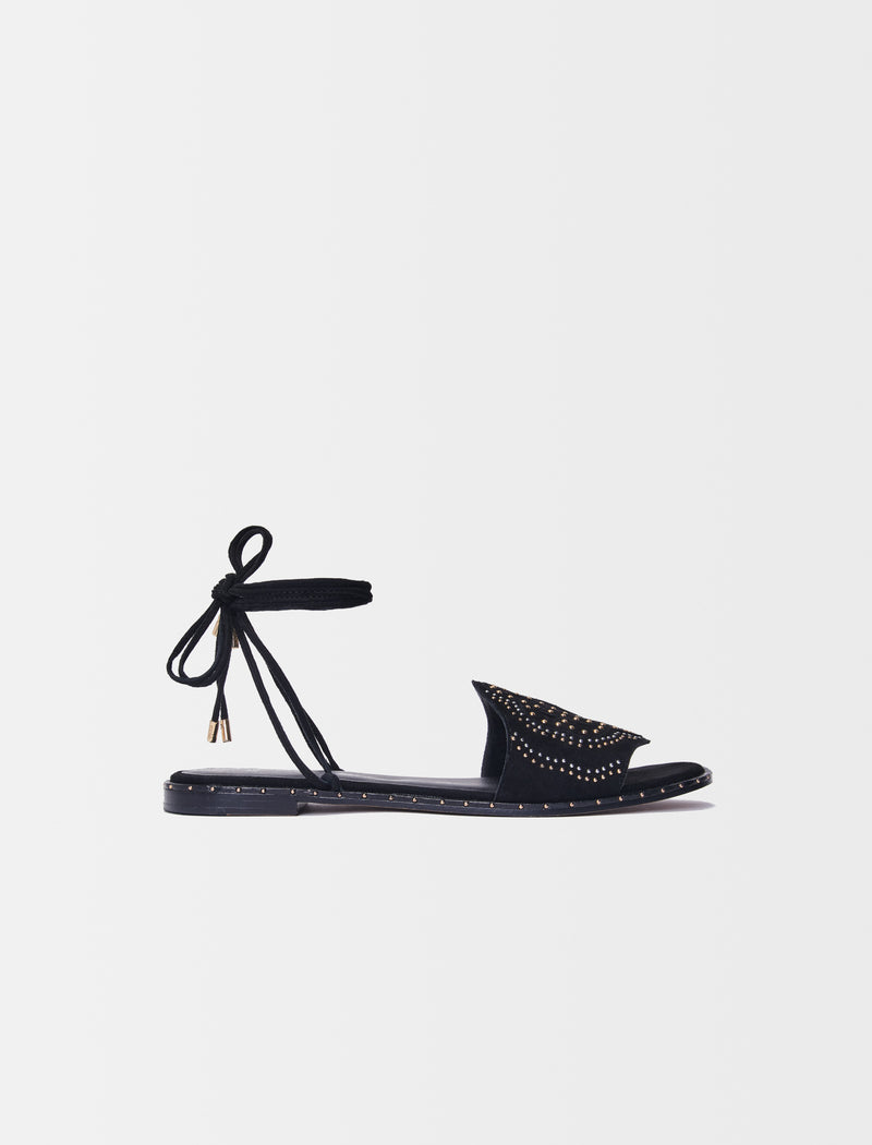 Maje - Fiou Clover sandals - Black