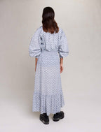 Falda - Monograma Clover Crudo y Azul