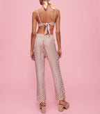 Pigeo Trousers - Geometric Ecru Background