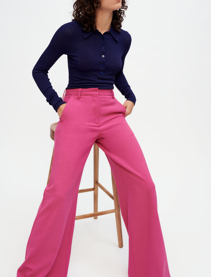 Maje - Pantalon Pibois - Rose Bois De Rose