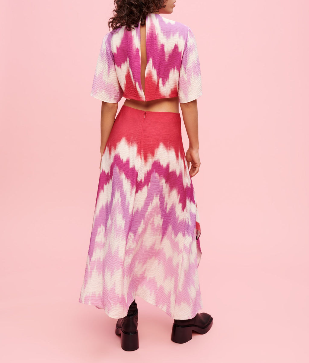 Ritiela Dress - Tie Dye Fuchsia