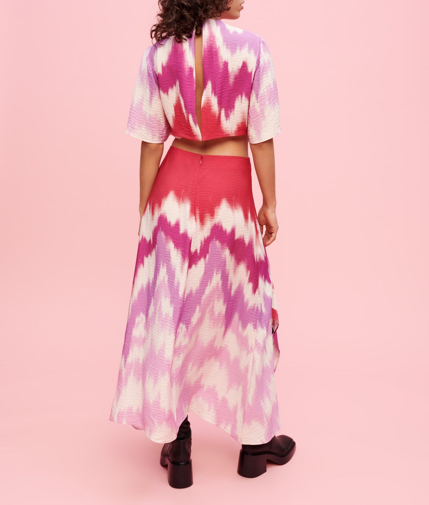 Ritiela Dress - Tie Dye Fuchsia
