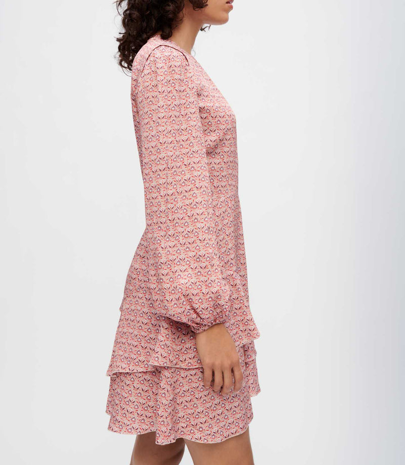 Maje - Robe Rilivia - Mini Fleurs Rose