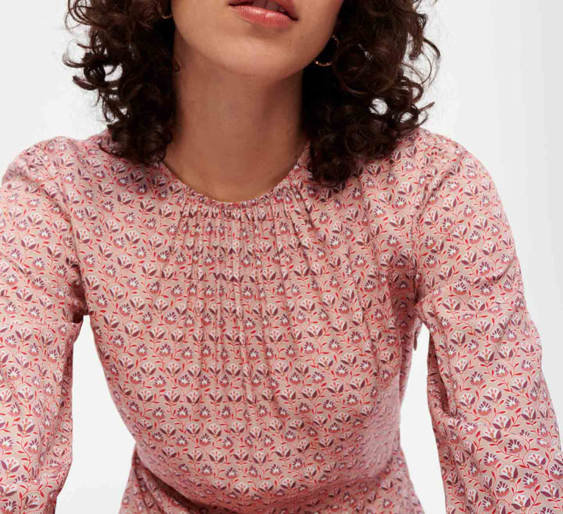 Maje - Robe Rilivia - Mini Fleurs Rose