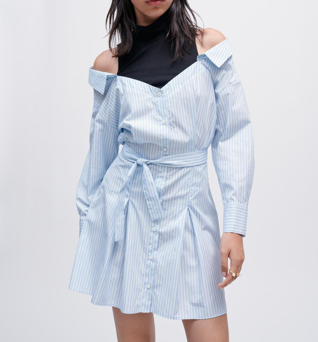 Maje - Vestido Riarisa - Azul Claro