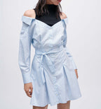 Maje - Vestido Riarisa - Azul Claro