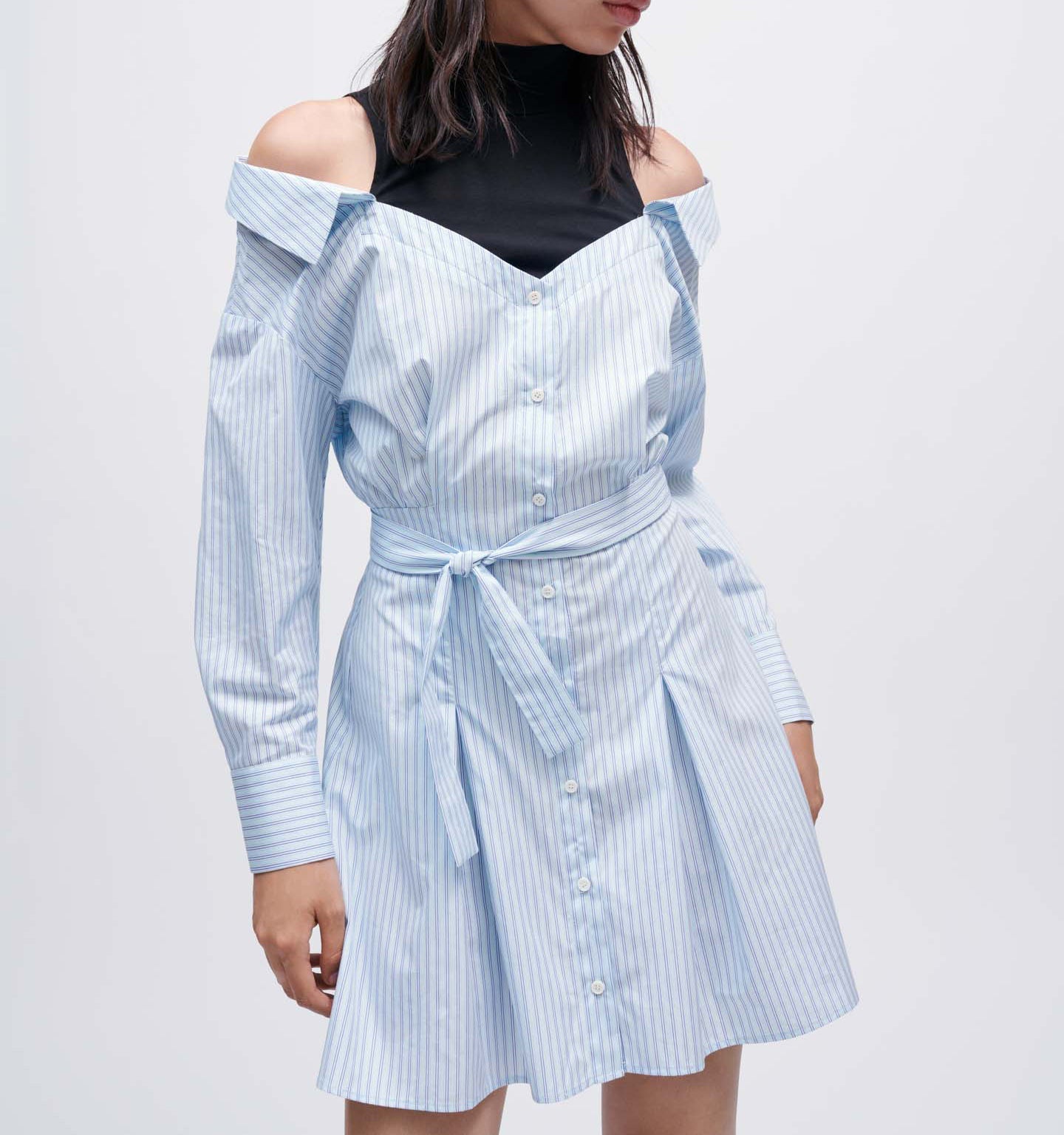 Maje - Vestido Riarisa - Azul Claro