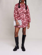 Vestido - Estampado Flores Rojo