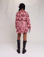 Vestido - Estampado Flores Rojo