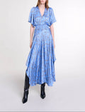 Racheliani Dress - Blue Chain Print