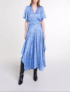 Racheliani Dress - Blue Chain Print