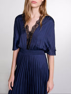 Rachelace Dress - Navy/Black
