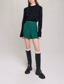 Maje - Short - Vert Bouteille