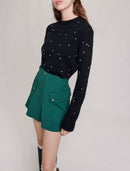 Maje - Short - Vert Bouteille