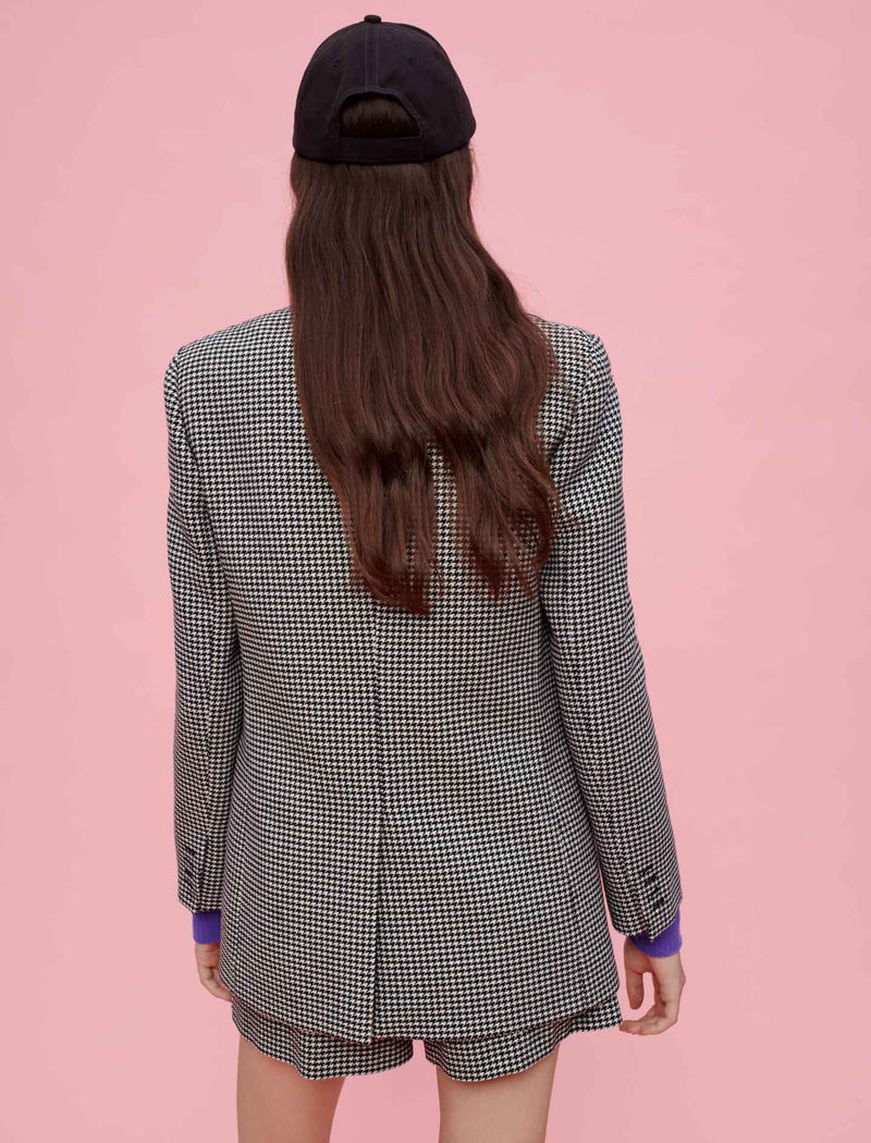 Maje - Veste Vitelane - Noir Et Blanc