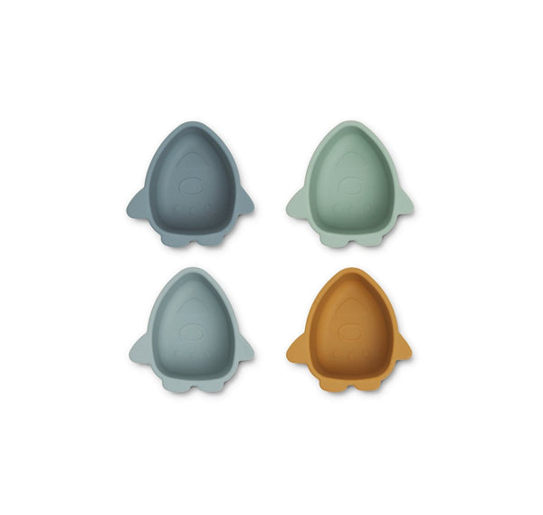 Unbreakable Snack Bowl - Pack Of 4 Malene - Space Blue Multi Mix