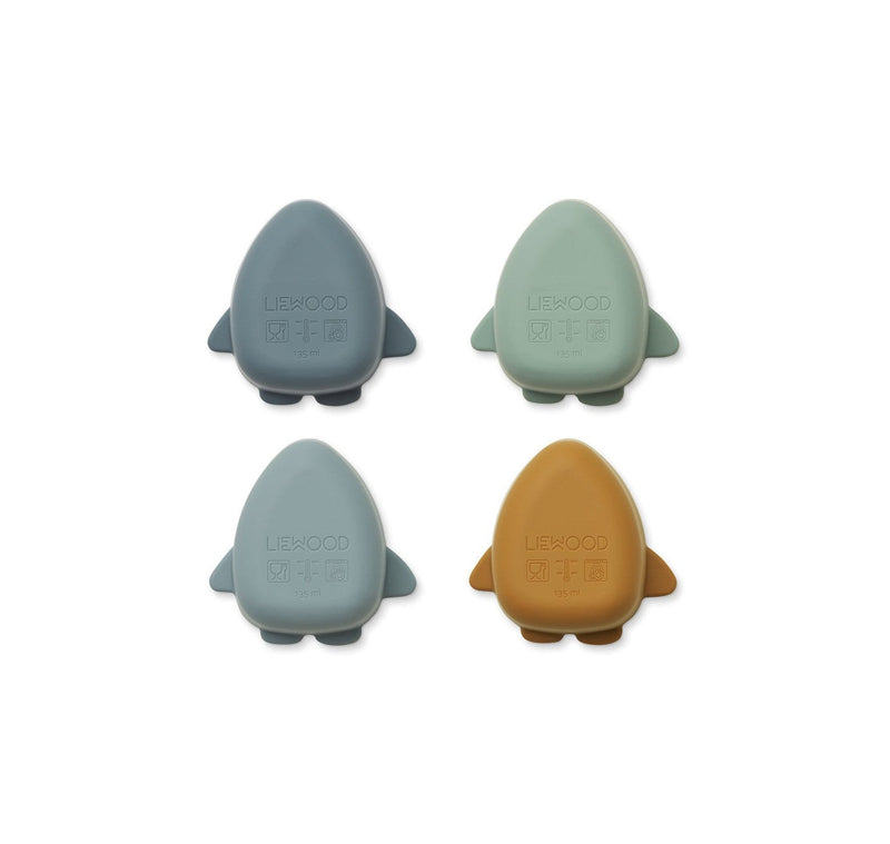 Unbreakable Snack Bowl - Pack Of 4 Malene - Space Blue Multi Mix