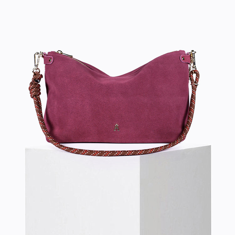 Sac Mallow Daim Cerise
