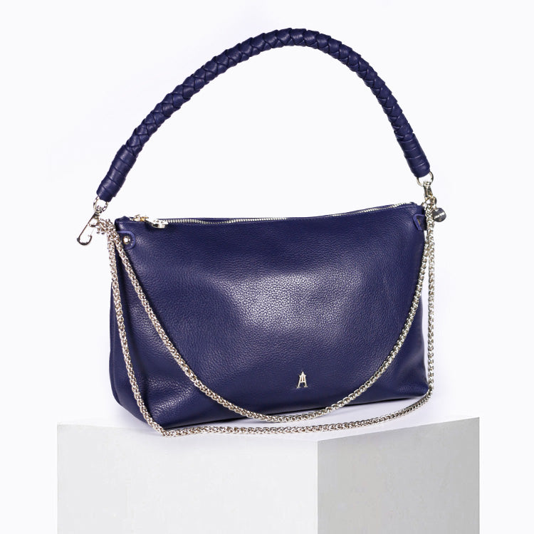 Sac Mallow Twist Grainé Marine
