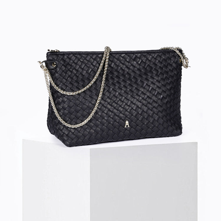 Sac Mallow Tressé Noir