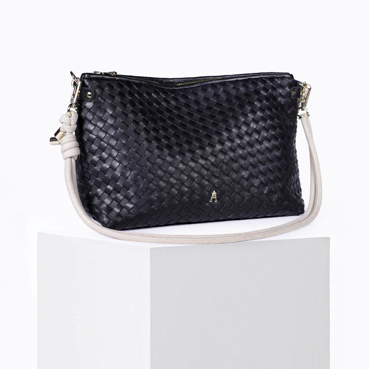 Sac Mallow Tressé Noir