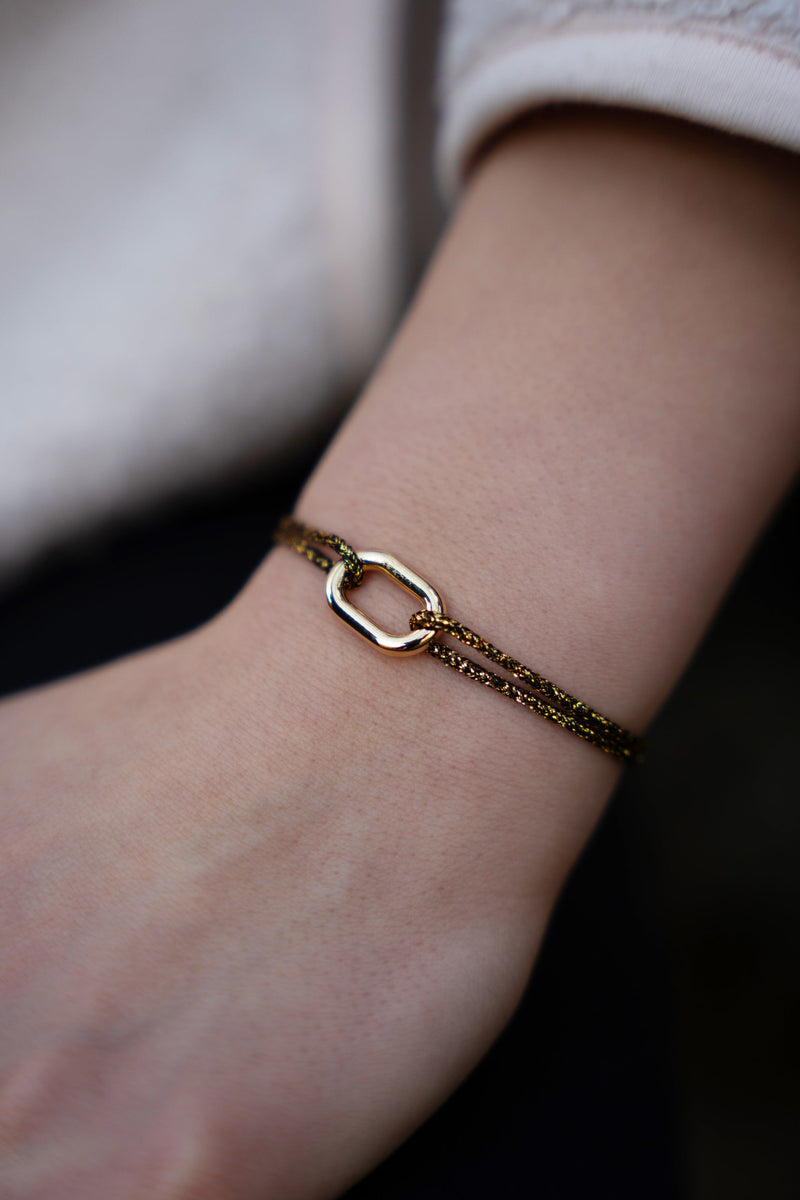 Bracelet Manille - Or Noir