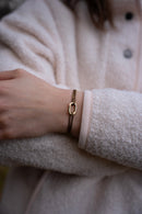 Bracelet Pack Manille X Filin X Amalfi - Or Noir, Or Et Orange Fluo