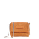 Alibi - Sac Chaîne Shoulder Bag Marie Martens Camel en cuir velours (daim) et cuir grainé 