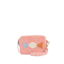 Bento - Sac Porté Épaule Handbag Marie Martens Pink Patchwork mix daim et cuir grainé - Zip rose 