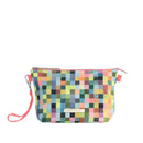 Pochette en toile pixel Marie Martens avec fermeture zippée 
