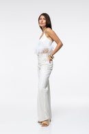 Jeans Scarlett - Strass Blanc