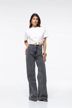 Lara Jeans - Grey Diamanté