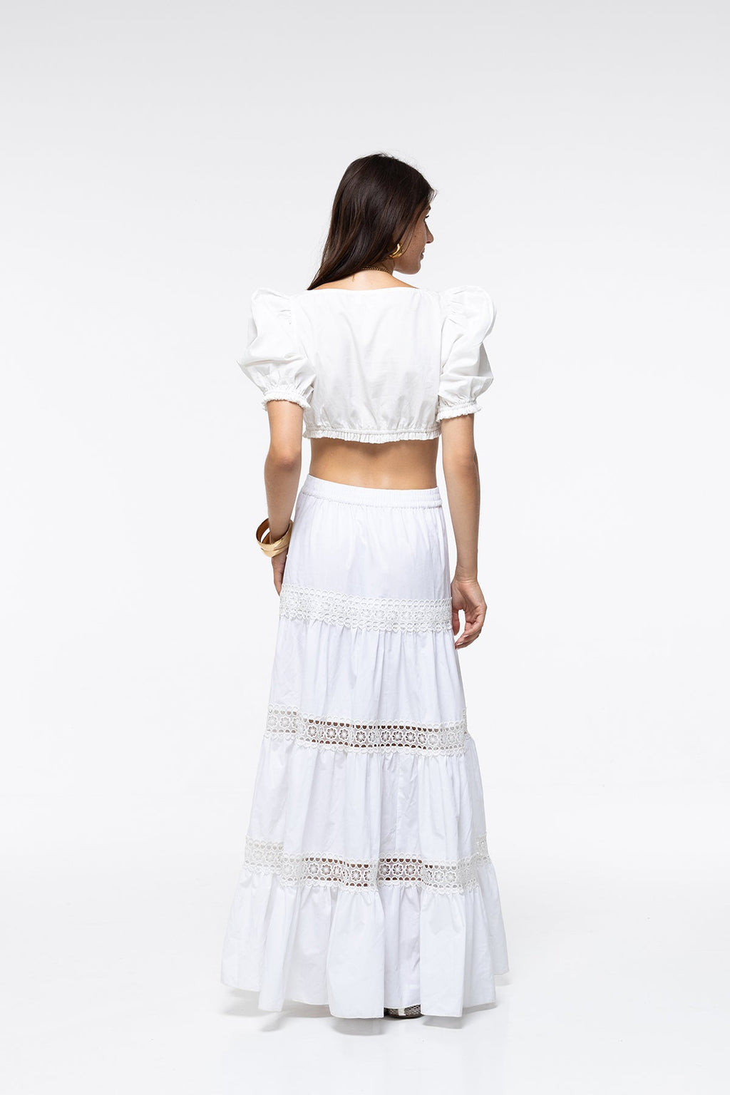 Jupe Ninon - Broderies Blanches