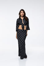 Talia Skirt - Black Peacock